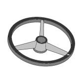 Steering Wheel For CASE Machine, BU0360142