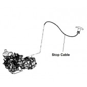 Stop Cable For CASE TLB, BU0440032, Genuine