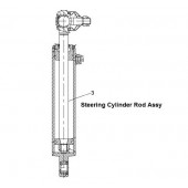Steering Cyl Rod For CASE 770, 47824242, Aftermarket