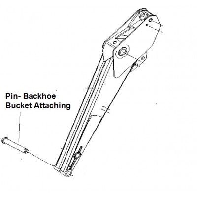 Pin For CASE TLB, 47546538, Aftermarket