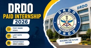 DRDO Paid Internships 2026 Notification