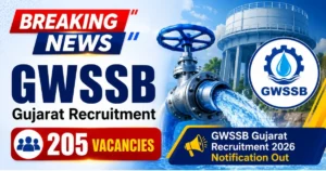 GWSSB Gujarat Recruitment 2026 Notification Out