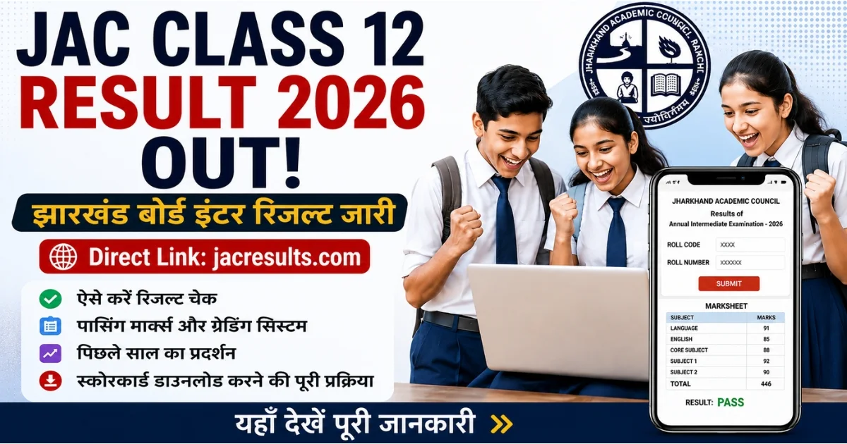 Jharkhand Academic Council Class 12 Result 2026