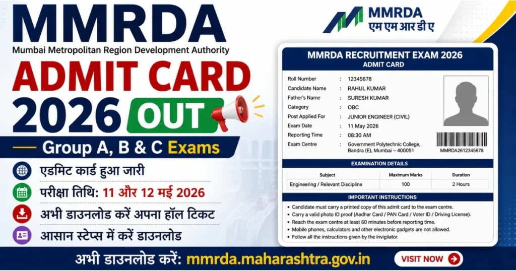 MMRDA Admit Card 2026 Out