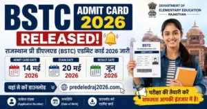 Rajasthan BSTC Admit Card 2026 Out