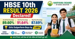 haryana board result 2026 class 10